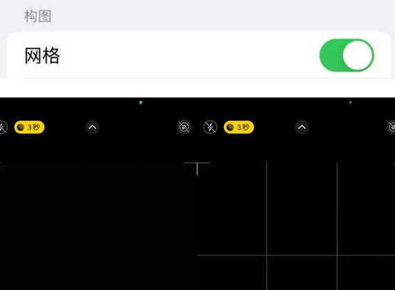 博尔塔拉苹果手机维修网点分享iPhone如何开启九宫格构图功能