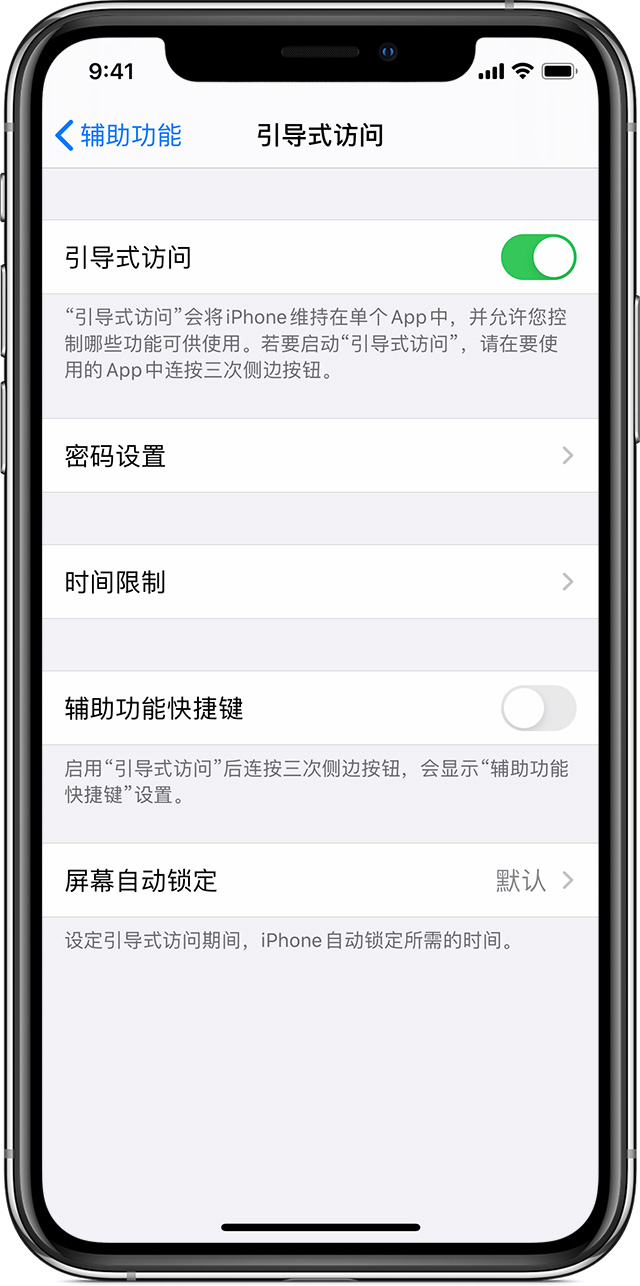 博尔塔拉苹果手机维修分享如何在 iPhone 上退出引导式访问 